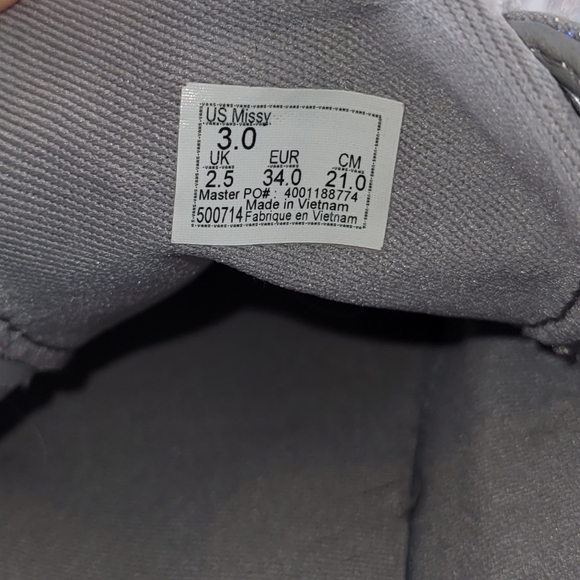 Vans Old Skool Missy Silver Glitter Skate Shoes Low Top Lace Up 3 - Picture 6 of 7